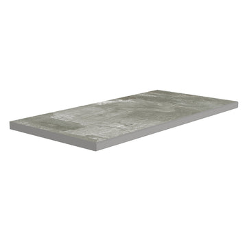 Gray, 12" x 24" | 2CM Porcelain Pool Coping | U.S. Porcelain Pavers