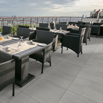 Gray, 24" x 24" | 2CM Outdoor Porcelain Paver | U.S. Porcelain Pavers