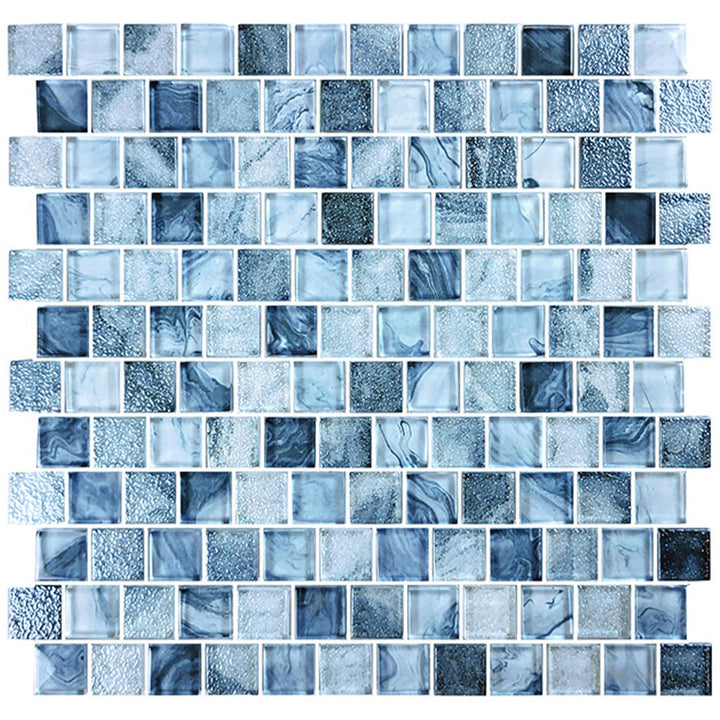 Arctic Blue, 1" x 1" Glass Mosaic Tile | SS82323B2 | Signature Series