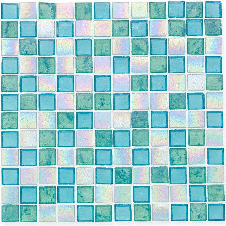 Lagoon, 1" x 1" - Glass Tile