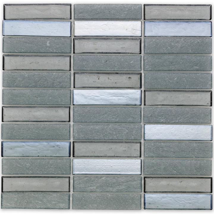 Moonlight, 1" x 4" Stacked - Glass Tile