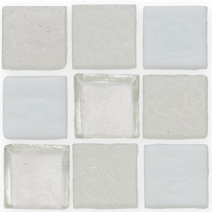 Snowfall, 1" x 1" - Glass Tile