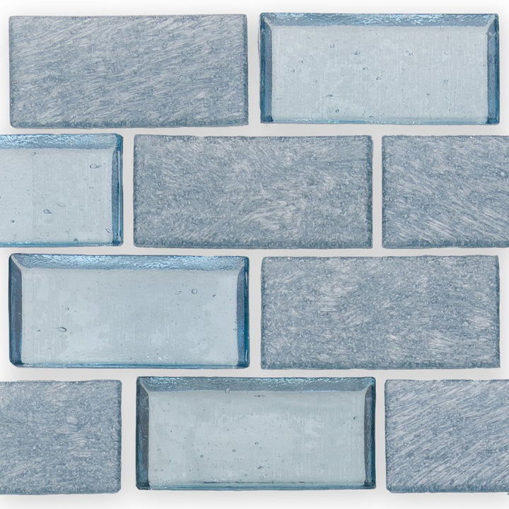 Wave, 1" x 2" Staggered - Glass Tile