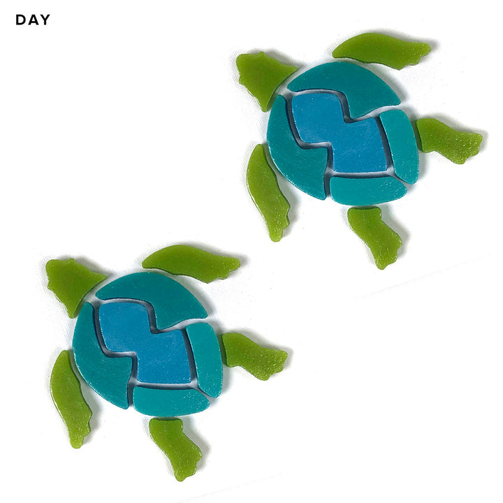 Swimming Turtle x 2 | STU-S2 | Glow in the Dark Pool Mosaics