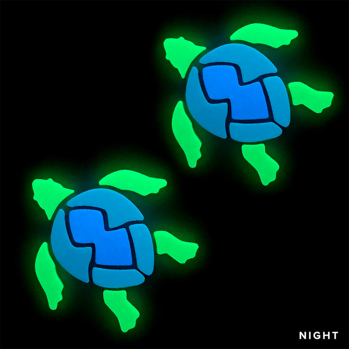 Swimming Turtle x 2 | STU-S2 | Glow in the Dark Pool Mosaics