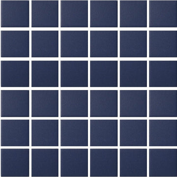 UNG-202C - Blue, 2" x 2" - Porcelain Pool Tile - Fujiwa