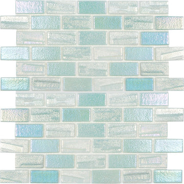Green 1" x 2" Mosaic Tile | VIDILLUGRN12 | Aquatica Glass Pool Tile