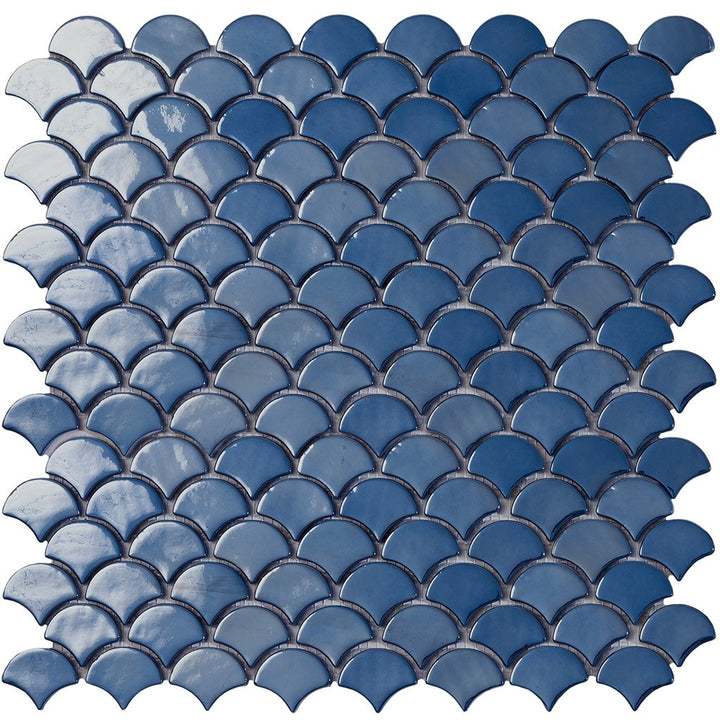 Glass Fish Scale Tile | Moroccan Fish Scale Mosaic Tile – AquaBlu Mosaics