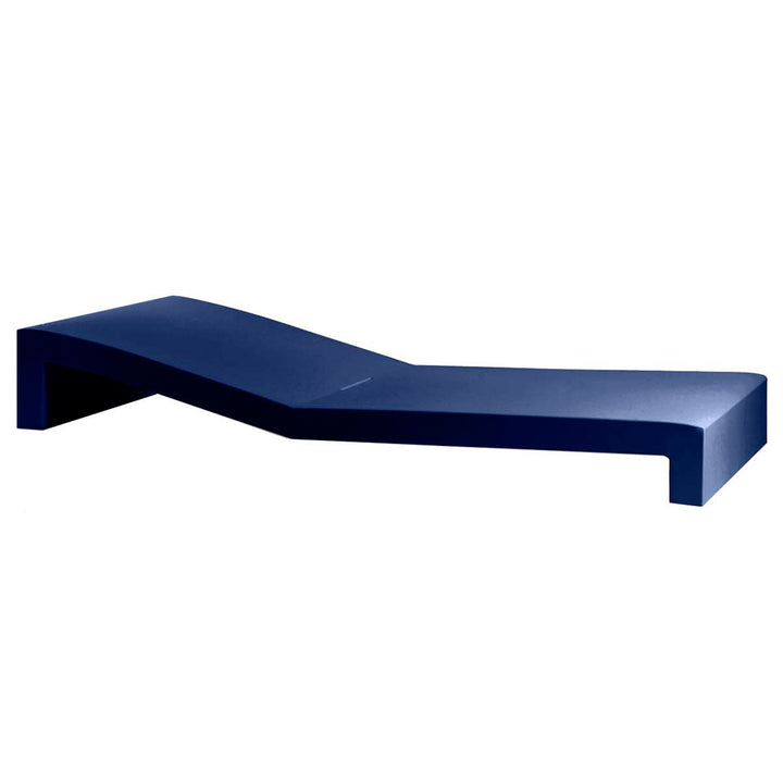 Vondom | Luxury In-Pool and Patio Furniture |  JUT SUN CHAISE, NOTTE BLUE , 44404-NOTTE BLUE