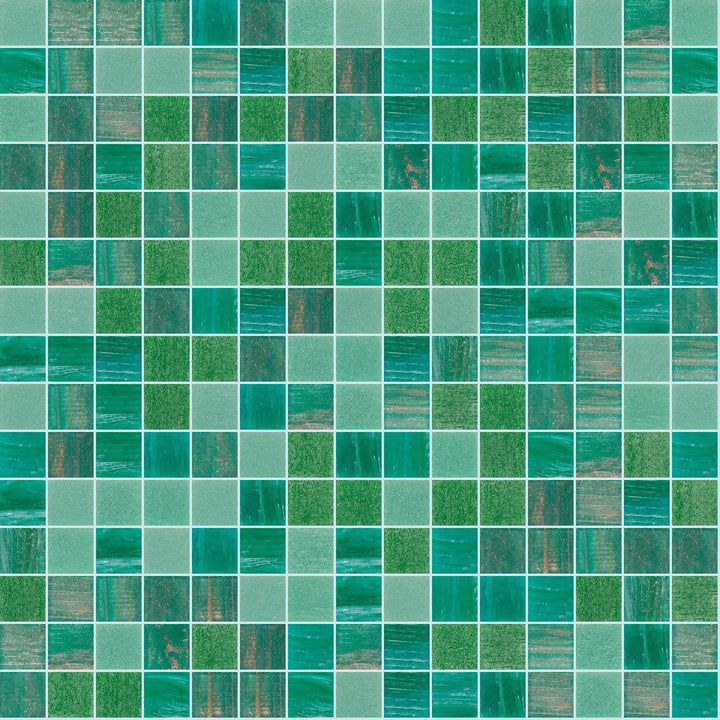 Foliage Mix, 3/4 x 3/4 Mosaic Tile | TREND Glass Mosaic Tile