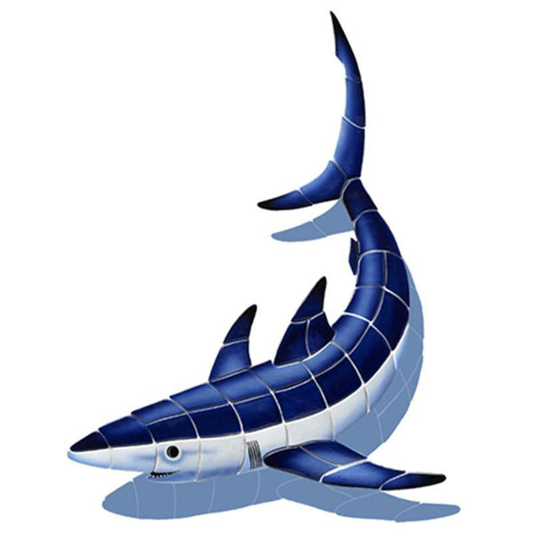 Shark, CC w/Shadow - Pool Mosaic